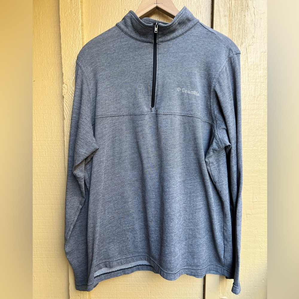 Gray Columbia 1/4 Zip Long Sleeve size M